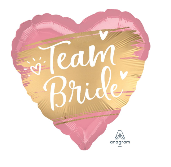 18" Pink Team Bride Balloon