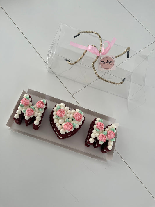 3 Letter MINI Cakes