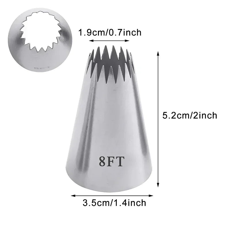 4 Pcs Star Tips Set