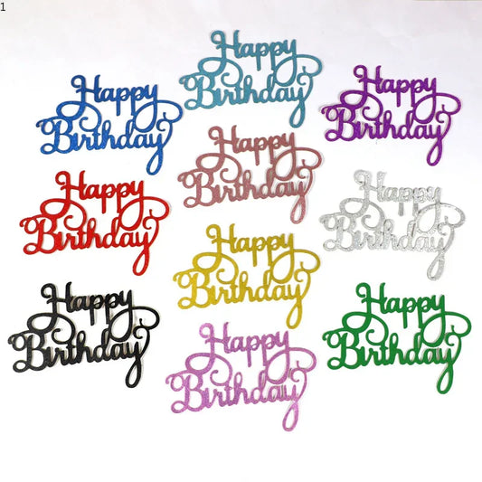 10pcs Happy Birthday Topper