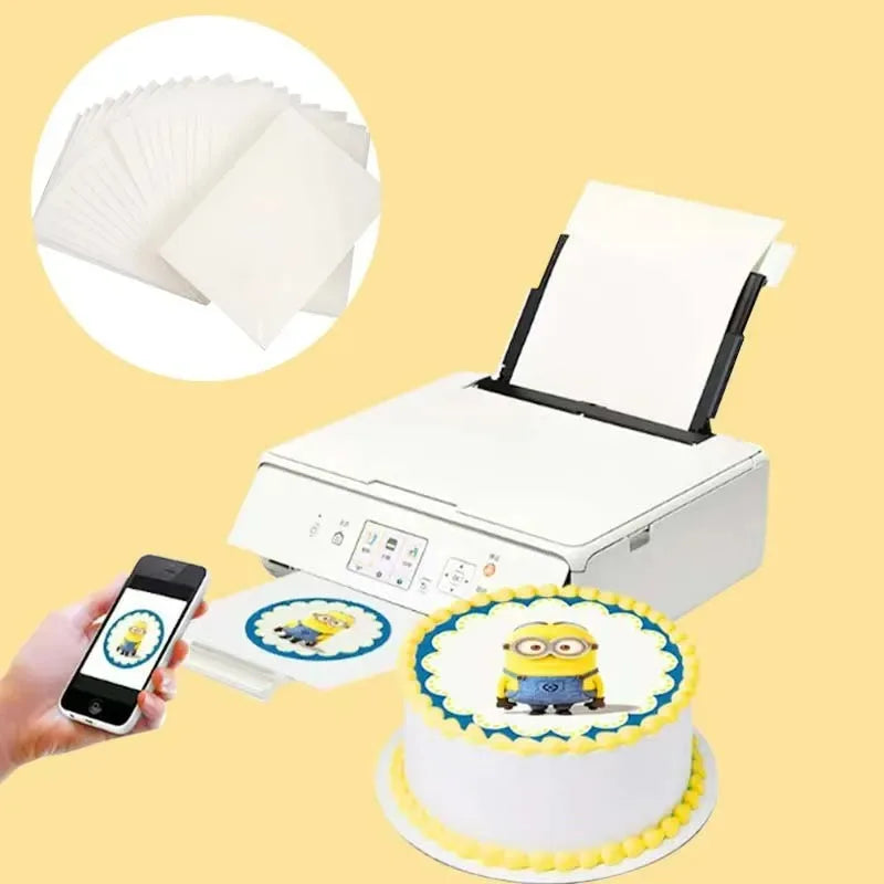 5/50pcs Edible Paper for Burnaway Cakes