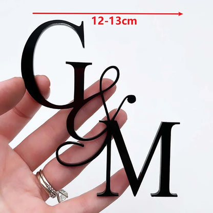 Custom Initials Acrylic Topper