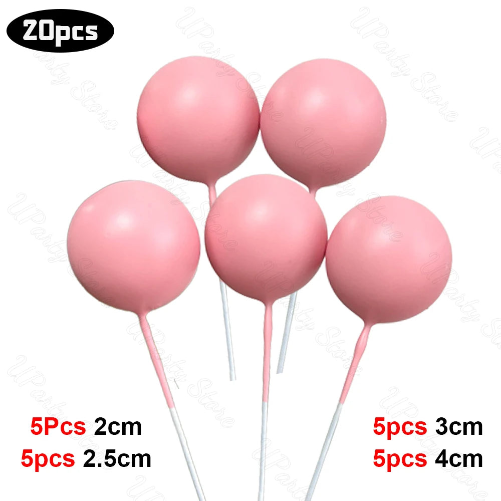 20Pcs Cake Decor Color Balls