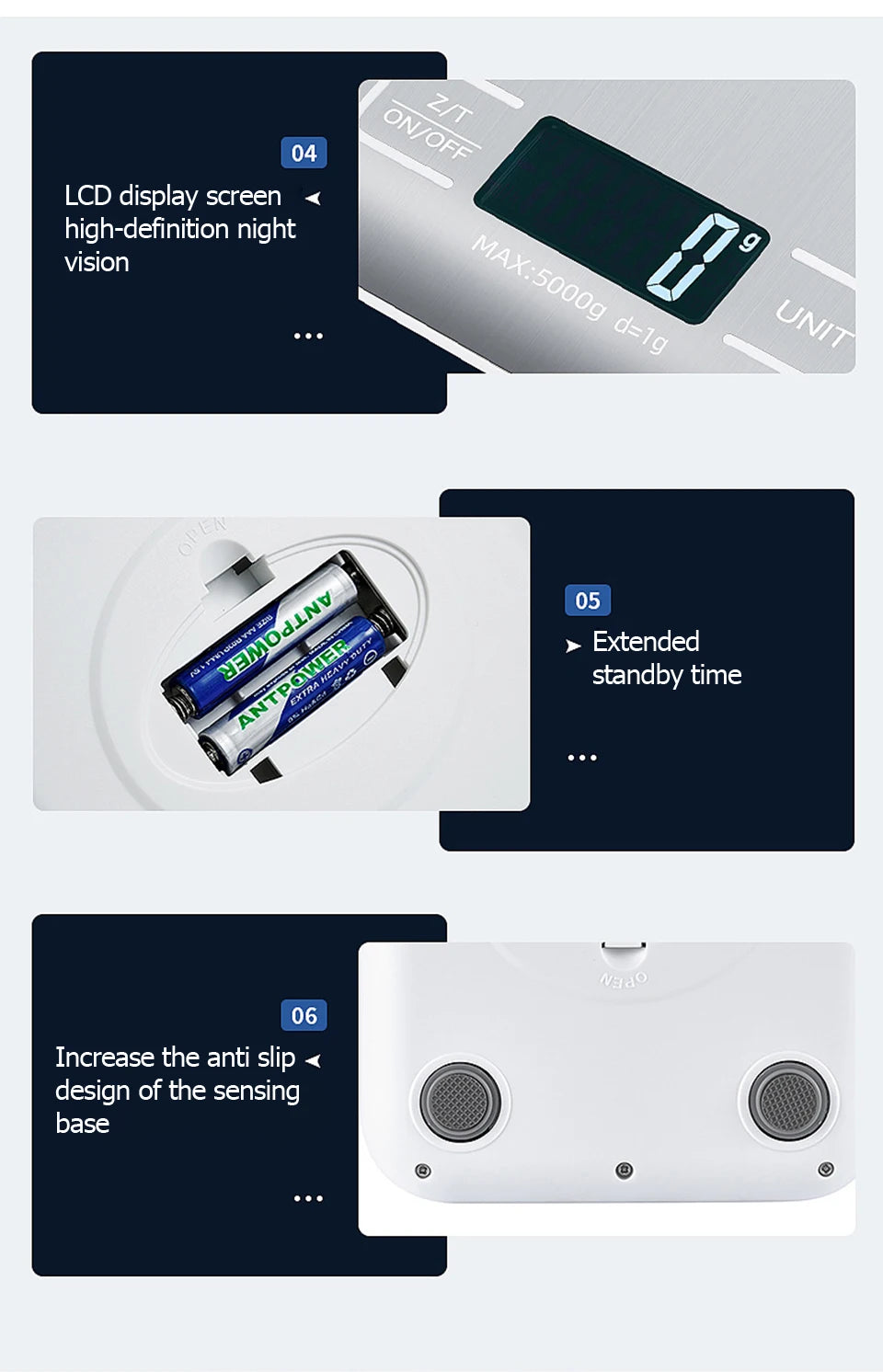 LCD Stainless Steel Kitchen Scale