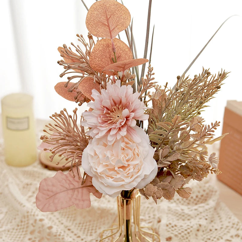 Pampas Artificial Flowers for Wedding Cake Decor