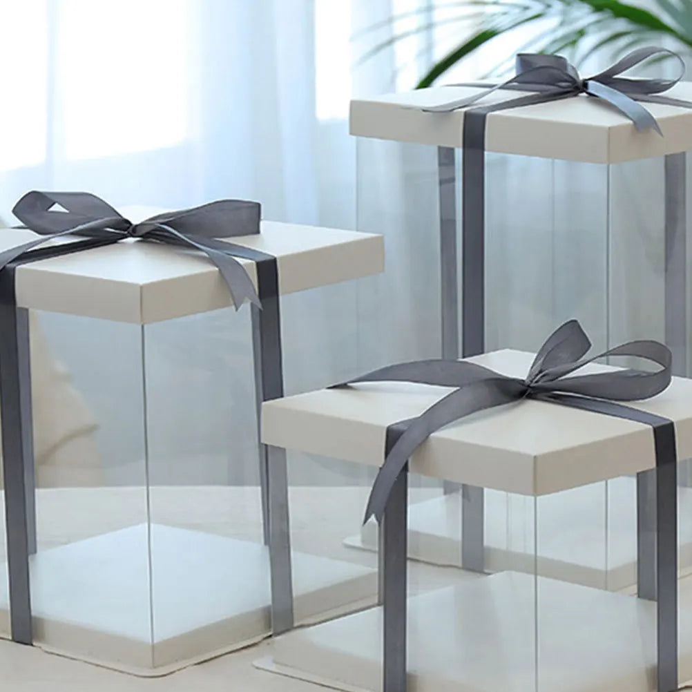 Clear Cake Box