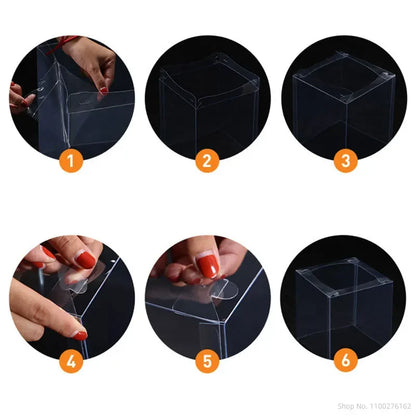 5pcs Clear Cake Packaging Box