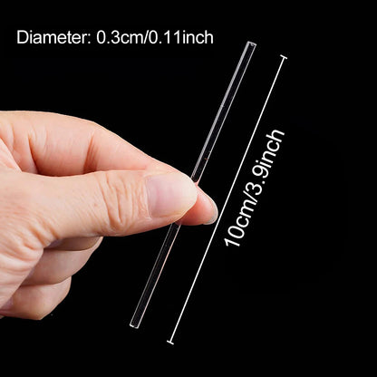 50Pcs Acrylic Clear Lollipop Sticks