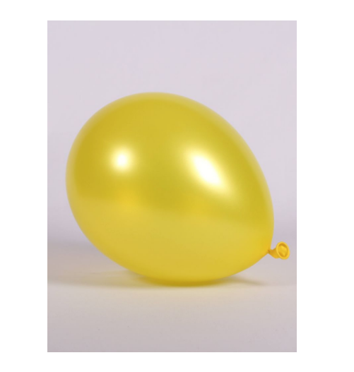 11" Metallic Yellow Balloon