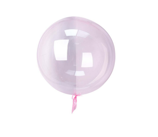 24" Clear Pink Balloon