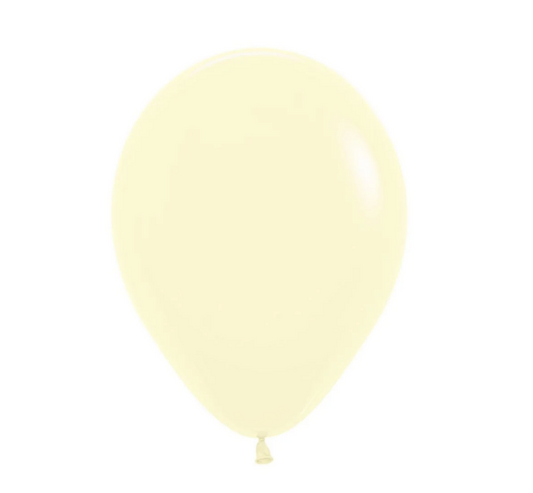 11" Pastel Yellow Balloon