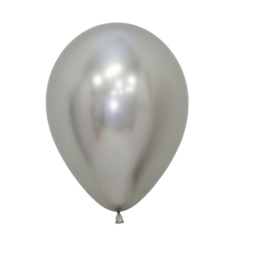 11" Reflex Silver Balloon