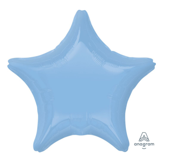 18" Pastel Blue Star Balloon