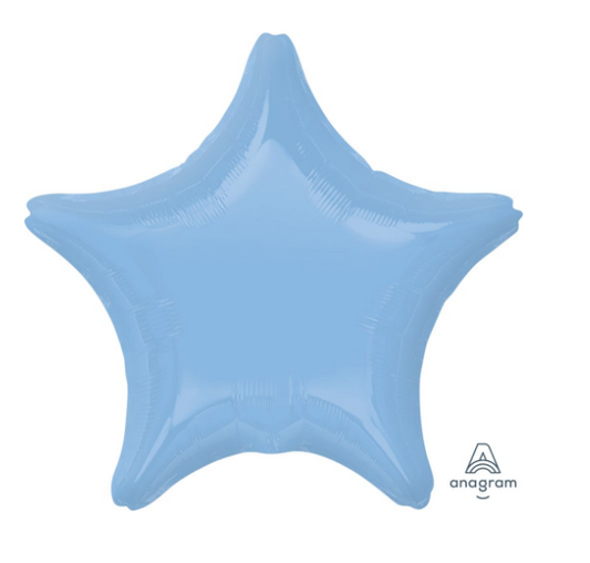 18" Pastel Blue Star Balloon