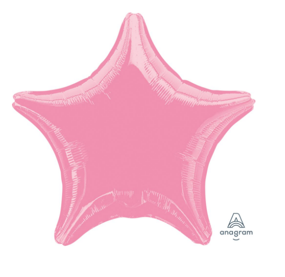 18" Metallic Pink Star Balloon