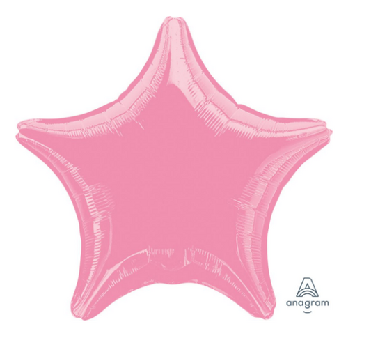 18" Metallic Pink Star Balloon