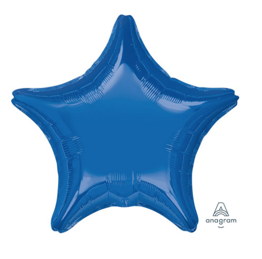 18" Dark Blue Star Balloon