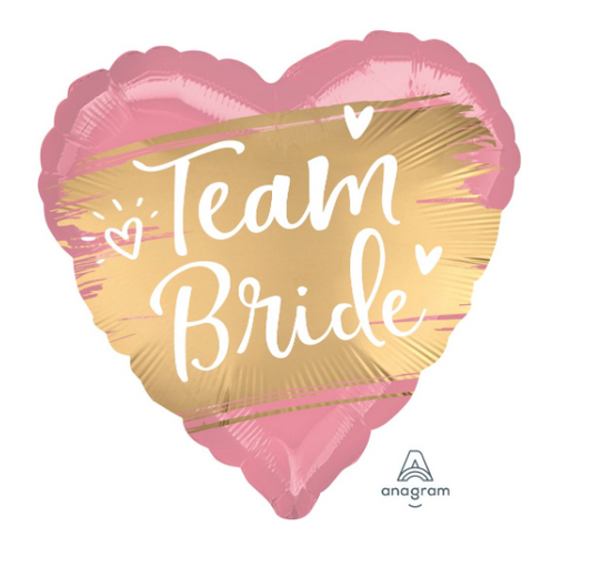 18" Pink Team Bride Balloon