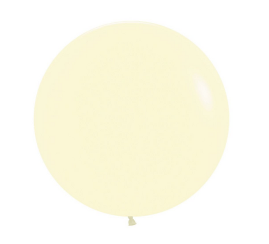 24" Pastel Yellow Balloon