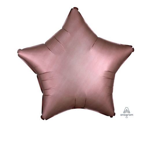 18" Satin Pastel Copper Star Balloon