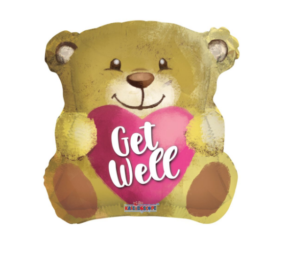 18" Get Well Bear Balloon