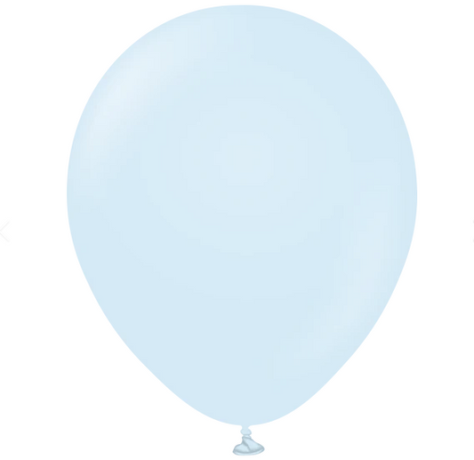 12" Pastel Blue Latex Balloon