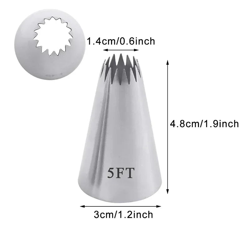 4 Pcs Star Tips Set