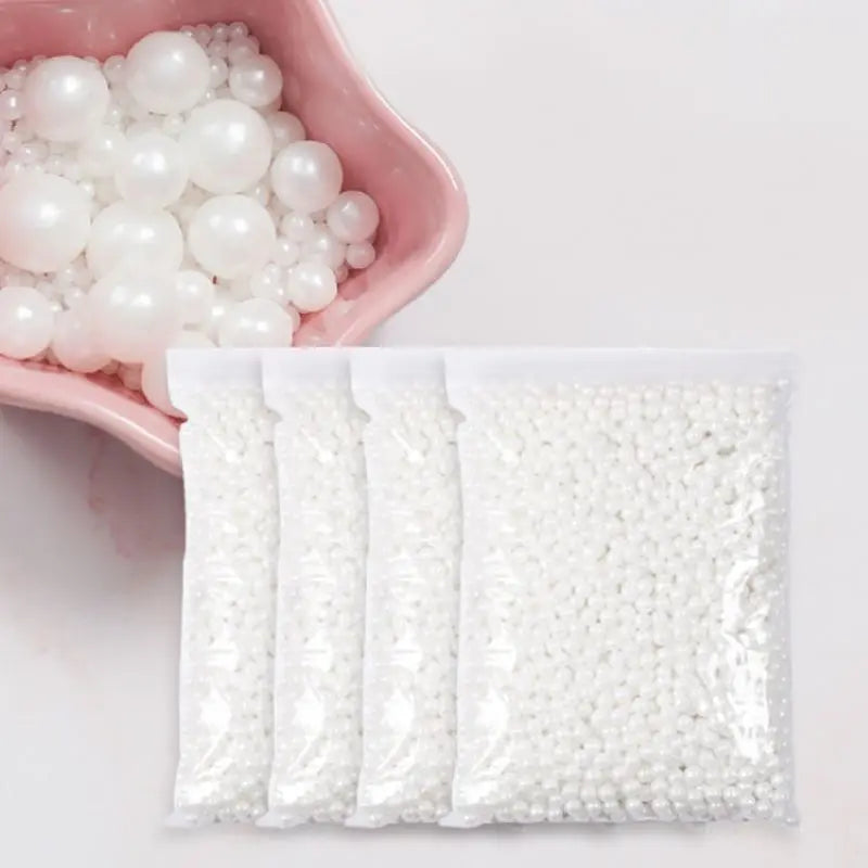 500g per bag - All sizes - Sugar White Pearls