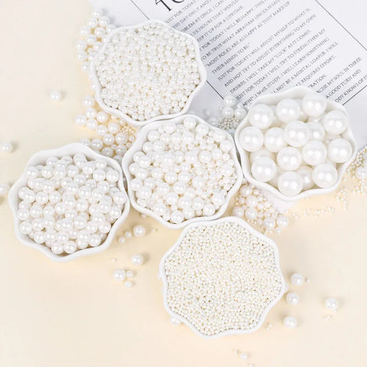 500g per bag - All sizes - Sugar White Pearls