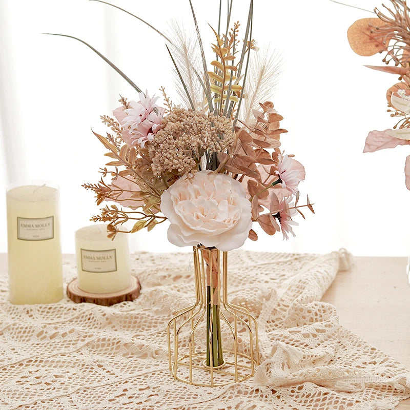 Pampas Artificial Flowers for Wedding Cake Decor