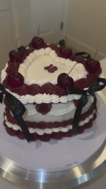 Vintage Cake w/ edible letters