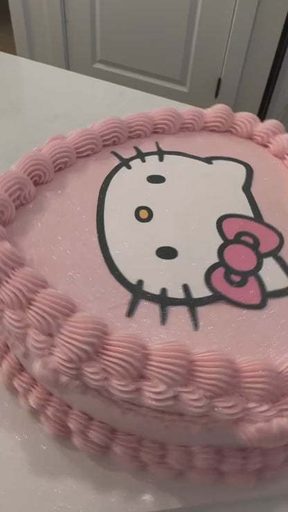 Vintage Cake w/ edible image on top